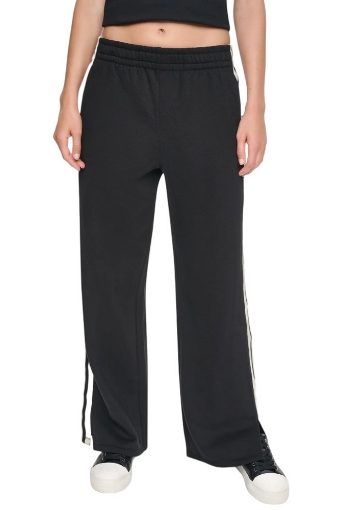 DKNY HIGH RISE STRAIGHT LEG TRACK PANT ΠΑΝΤΕΛΟΝΙ ΦΟΡΜΑ ΓΥΝΑΙΚΕΙΟ BLACK