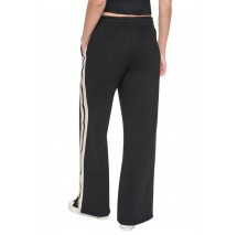 DKNY HIGH RISE STRAIGHT LEG TRACK PANT ΠΑΝΤΕΛΟΝΙ ΦΟΡΜΑ ΓΥΝΑΙΚΕΙΟ BLACK