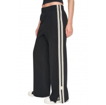 DKNY HIGH RISE STRAIGHT LEG TRACK PANT ΠΑΝΤΕΛΟΝΙ ΦΟΡΜΑ ΓΥΝΑΙΚΕΙΟ BLACK