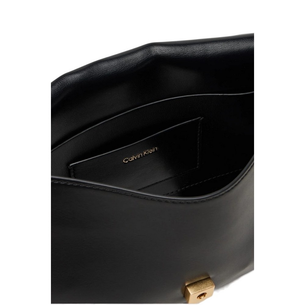 CALVIN KLEIN CONVERTIBLE CHAIN MEDIUM BAG  ΤΣΑΝΤΑ ΓΥΝΑΙΚΕΙΑ BLACK