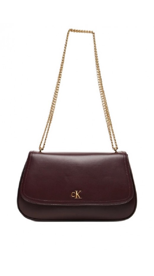 CALVIN KLEIN CONVERTIBLE CHAIN MEDIUM BAG  ΤΣΑΝΤΑ ΓΥΝΑΙΚΕΙΑ WINE