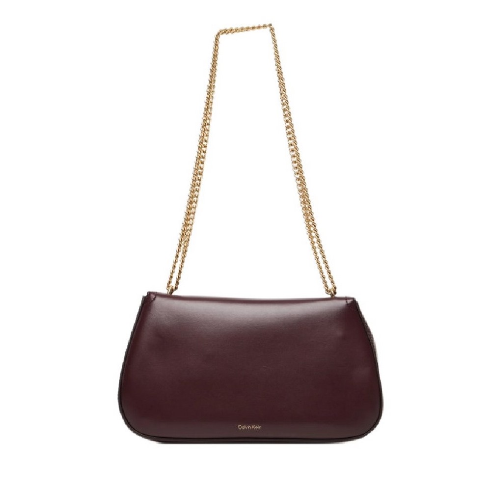 CALVIN KLEIN CONVERTIBLE CHAIN MEDIUM BAG  ΤΣΑΝΤΑ ΓΥΝΑΙΚΕΙΑ WINE