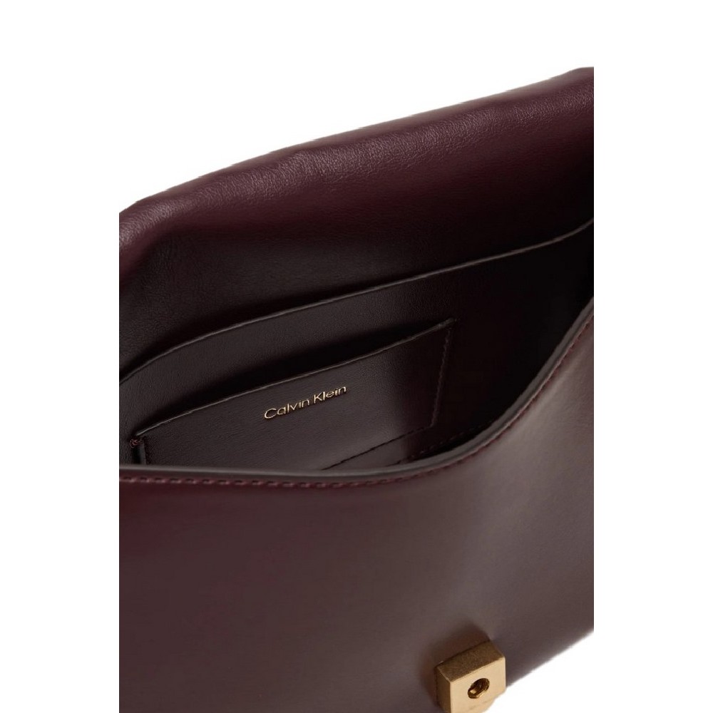 CALVIN KLEIN CONVERTIBLE CHAIN MEDIUM BAG  ΤΣΑΝΤΑ ΓΥΝΑΙΚΕΙΑ WINE