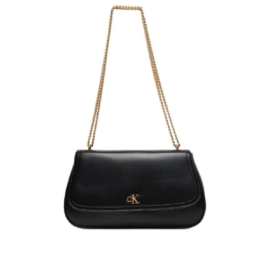 CALVIN KLEIN CONVERTIBLE CHAIN MEDIUM BAG  ΤΣΑΝΤΑ ΓΥΝΑΙΚΕΙΑ BLACK