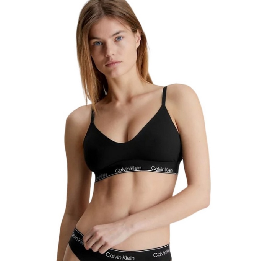 CALVIN KLEIN JEANS UNLINED TRIANGLE ΕΣΩΡΟΥΧΟ ΓΥΝΑΙΚΕΙΟ BLACK