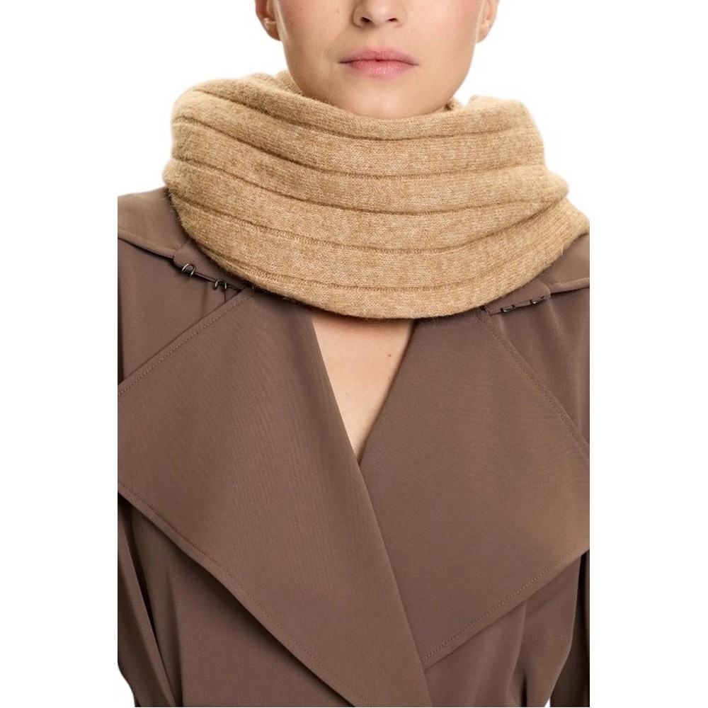 TOMMY HILFIGER FLAG FLUFFY SCARF ΚΑΣΚΟΛ ΓΥΝΑΙΚΕΙΟ BROWN