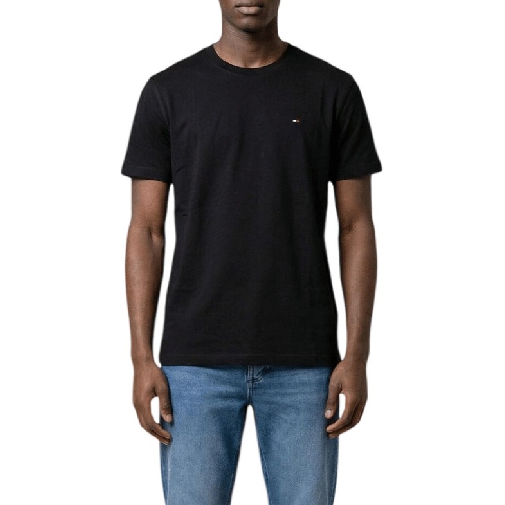 TOMMY JEANS REG SFLAG T-SHIRT ΜΠΛΟΥΖΑ ΑΝΔΡΙΚΗ BLACK