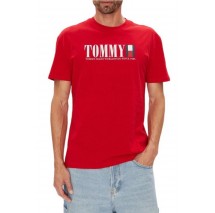 TOMMY JEANS REG TOMMY DNA FLAG TEE T-SHIRT ΜΠΛΟΥΖΑ ΑΝΔΡΙΚΗ RED