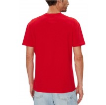 TOMMY JEANS REG TOMMY DNA FLAG TEE T-SHIRT ΜΠΛΟΥΖΑ ΑΝΔΡΙΚΗ RED
