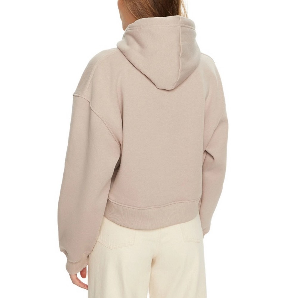 CALVIN KLEIN JEANS RAISED EMBROIDERY CK HOODIE ΦΟΥΤΕΡ ΜΠΛΟΥΖΑ ΓΥΝΑΙΚΕΙΑ BEIGE
