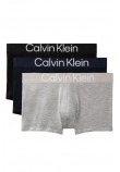 CALVIN KLEIN TRUNK 3PK ΕΣΩΡΟΥΧΟ ΑΝΔΡΙΚΟ BLACK/GREY