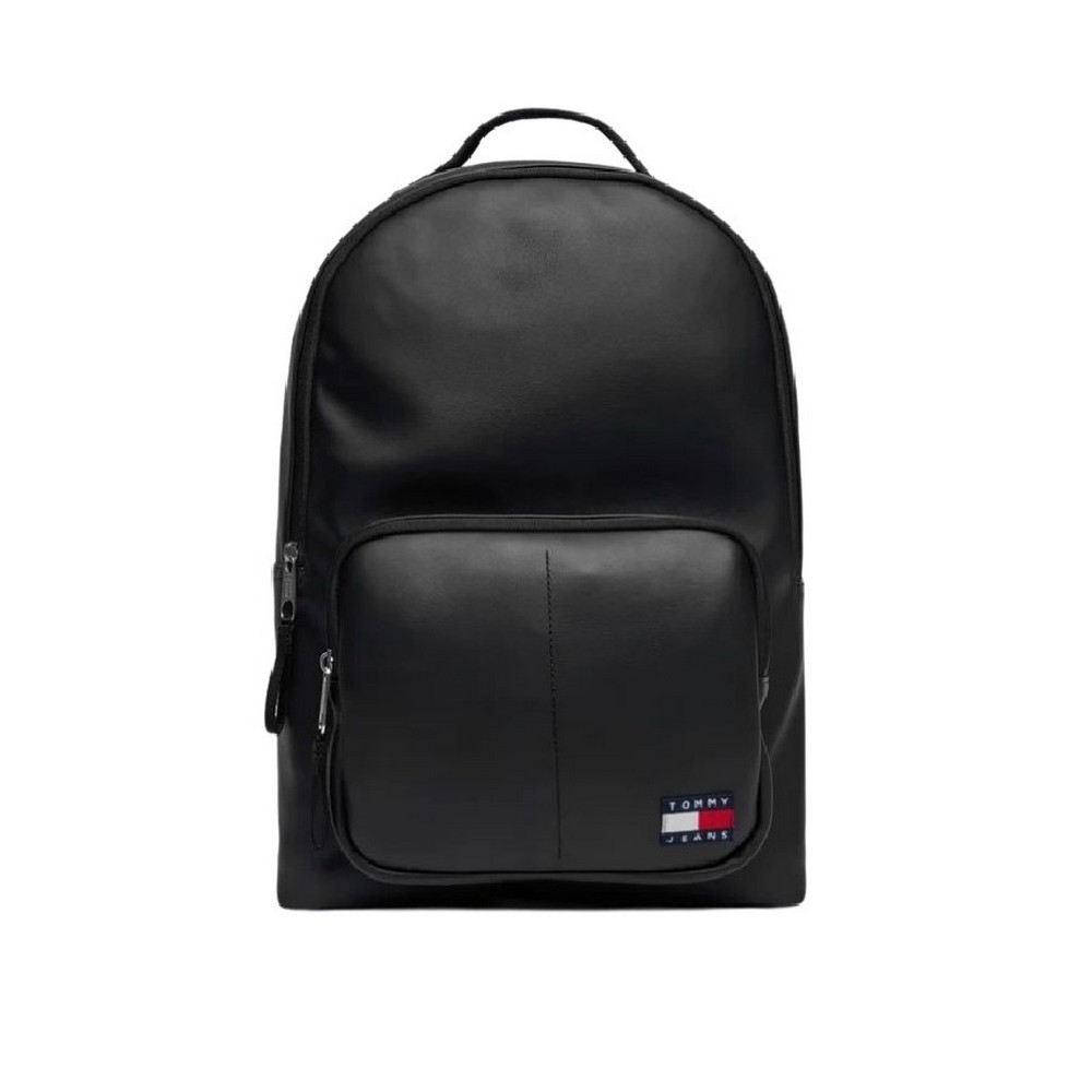 TOMMY JEANS  ESS DAILY PU DOME BACKPACK ΤΣΑΝΤΑ ΑΝΔΡΙΚΗ BLACK