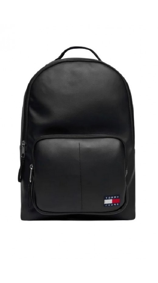 TOMMY JEANS  ESS DAILY PU DOME BACKPACK ΤΣΑΝΤΑ ΑΝΔΡΙΚΗ BLACK