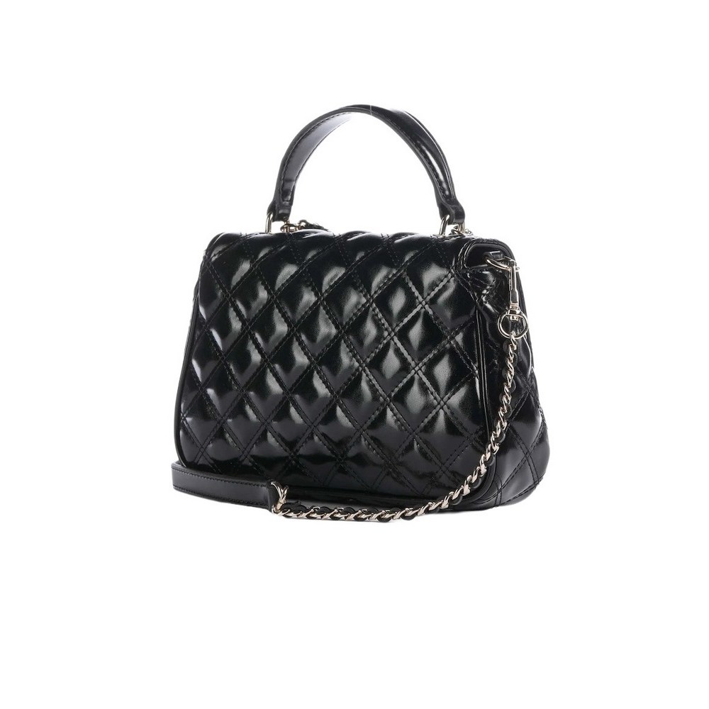 GUESS GIULLY II TOP HANDLE FLAP ΤΣΑΝΤΑ ΓΥΝΑΙΚΕΙΑ BLACK