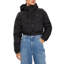 TOMMY JEANS  CRP HOODED PUFFER ΜΠΟΥΦΑΝ ΓΥΝΑΙΚΕΙΟ BLACK