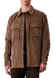CALVIN KLEIN JEANS LS CORDUROY POCKET RELAXED SHIRT ΜΠΟΥΦΑΝ ΑΝΔΡΙΚΟ BROWN