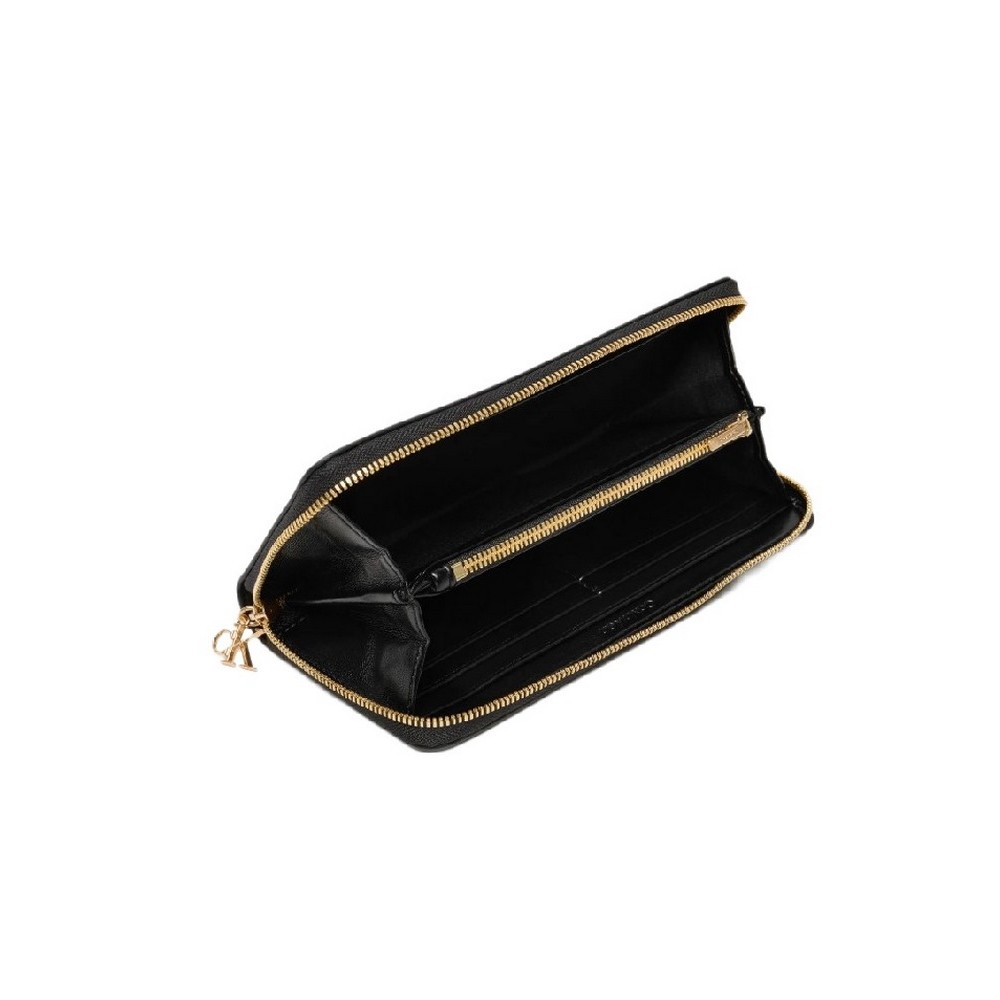 CALVIN KLEIN  PULLER LARGE ZIP AROUND ΠΟΡΤΟΦΟΛΙ ΓΥΝΑΙΚΕΙΟ BLACK