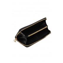 CALVIN KLEIN  PULLER LARGE ZIP AROUND ΠΟΡΤΟΦΟΛΙ ΓΥΝΑΙΚΕΙΟ BLACK