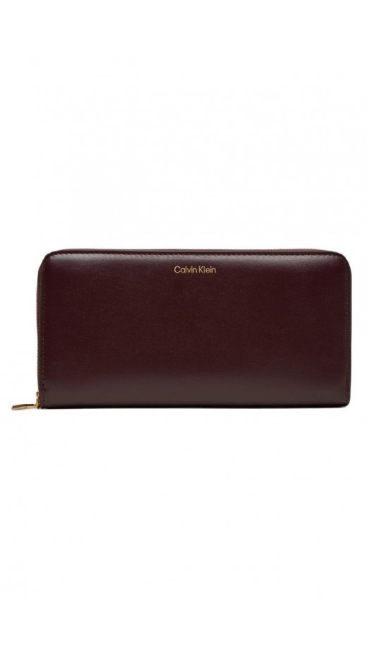 CALVIN KLEIN  PULLER LARGE ZIP AROUND ΠΟΡΤΟΦΟΛΙ ΓΥΝΑΙΚΕΙΟ WINE