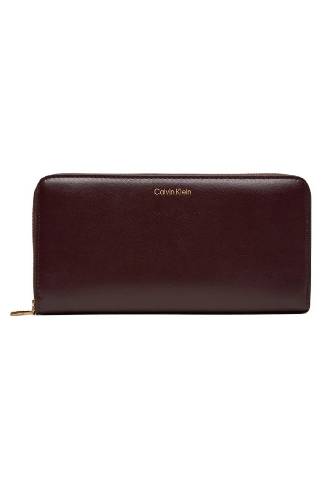 CALVIN KLEIN  PULLER LARGE ZIP AROUND ΠΟΡΤΟΦΟΛΙ ΓΥΝΑΙΚΕΙΟ WINE