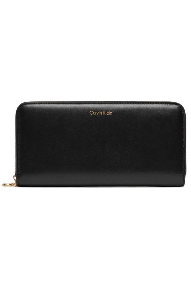 CALVIN KLEIN  PULLER LARGE ZIP AROUND ΠΟΡΤΟΦΟΛΙ ΓΥΝΑΙΚΕΙΟ BLACK