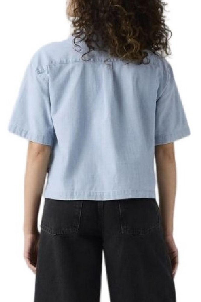 LEVIS HARLIE CROPPED SHIRT FLAT FINISH ΤΖΙΝ ΠΟΥΚΑΜΙΣΟ ΓΥΝΑΙΚΕΙΟ MED INDIGO