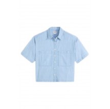 LEVIS HARLIE CROPPED SHIRT FLAT FINISH ΤΖΙΝ ΠΟΥΚΑΜΙΣΟ ΓΥΝΑΙΚΕΙΟ MED INDIGO