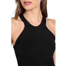 GUESS NAT RIB BRA TANK ΤΟΠ ΓΥΝΑΙΚΕΙΟ BLACK