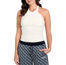 GUESS NAT RIB BRA TANK ΤΟΠ ΓΥΝΑΙΚΕΙΟ WHITE