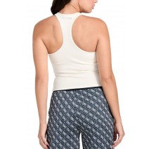 GUESS NAT RIB BRA TANK ΤΟΠ ΓΥΝΑΙΚΕΙΟ WHITE