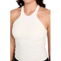 GUESS NAT RIB BRA TANK ΤΟΠ ΓΥΝΑΙΚΕΙΟ WHITE