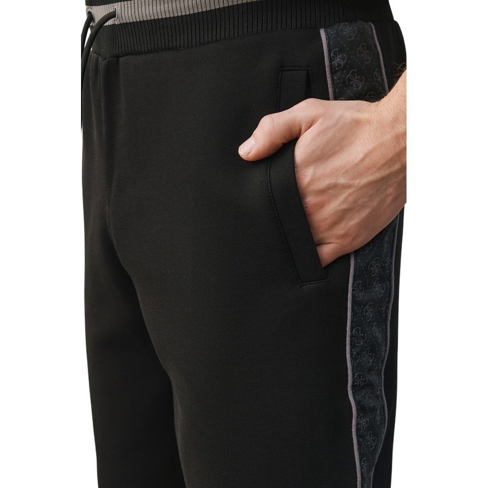 GUESS FINLO CUFFED PANT ΦΟΡΜΑ ΠΑΝΤΕΛΟΝΙ ΑΝΔΡΙΚΟ BLACK
