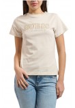 GUESS KETTY CN T-SHIRT ΜΠΛΟΥΖΑ ΓΥΝΑΙΚΕΙΑ OFF WHITE