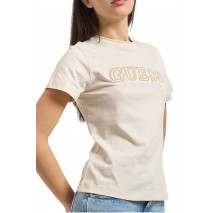 GUESS KETTY CN T-SHIRT ΜΠΛΟΥΖΑ ΓΥΝΑΙΚΕΙΑ OFF WHITE