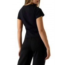 GUESS KETTY CN T-SHIRT ΜΠΛΟΥΖΑ ΓΥΝΑΙΚΕΙΑ BLACK