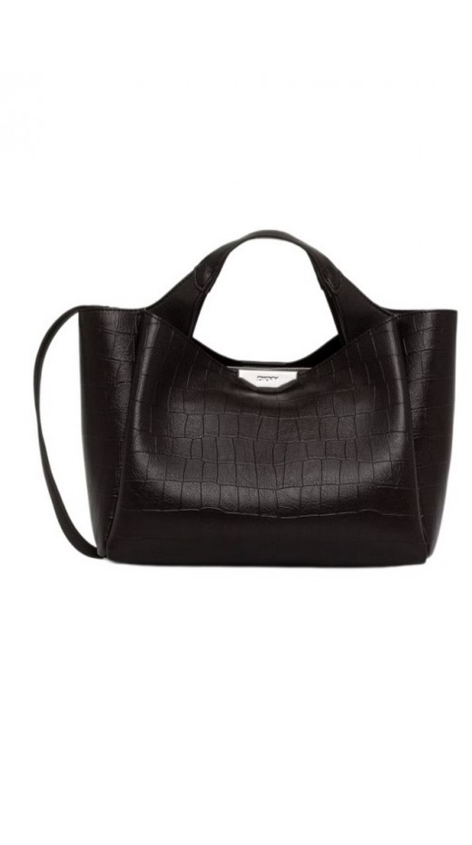 DKNY WILLA SATCHELS HANDBAG ΤΣΑΝΤΑ ΓΥΝΑΙΚΕΙΑ DARK BROWN