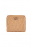 GUESS VALLA SLG SMALL ZIP AROUND ΠΟΡΤΟΦΟΛΙ ΓΥΝΑΙΚΕΙΟ BEIGE