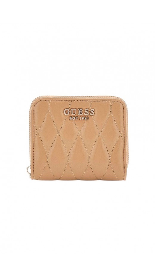GUESS VALLA SLG SMALL ZIP AROUND ΠΟΡΤΟΦΟΛΙ ΓΥΝΑΙΚΕΙΟ BEIGE