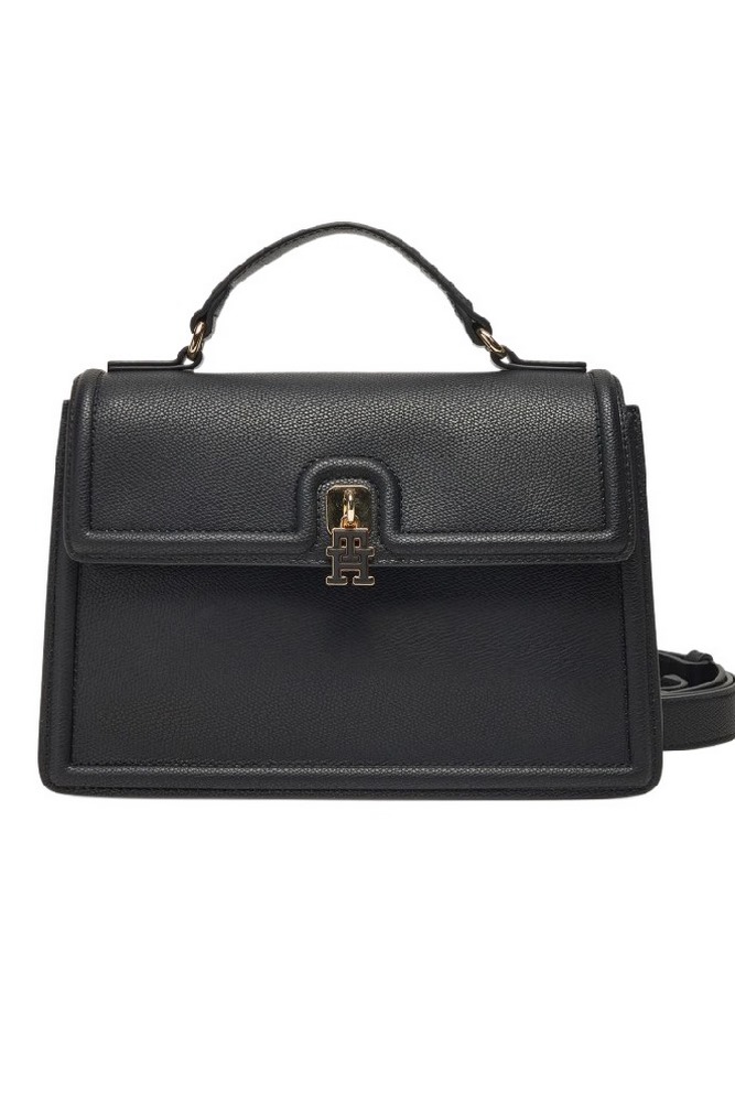 TOMMY HILFIGER ETERNITY MINI SATCHEL ΤΣΑΝΤΑ ΓΥΝΑΙΚΕΙΑ BLACK