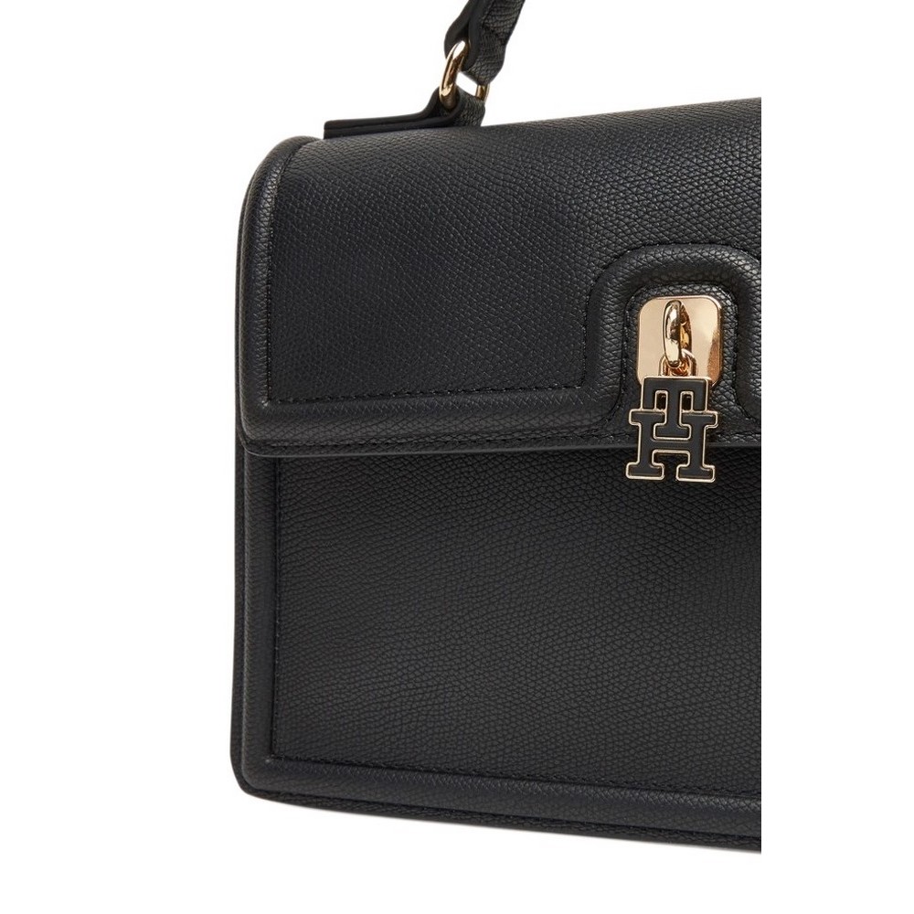 TOMMY HILFIGER ETERNITY MINI SATCHEL ΤΣΑΝΤΑ ΓΥΝΑΙΚΕΙΑ BLACK
