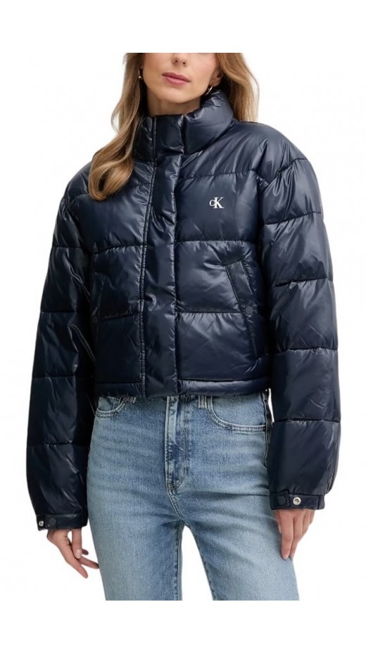 CALVIN KLEIN JEANS CROP PUFFER JACKET ΜΠΟΥΦΑΝ ΓΥΝΑΙΚΕΙΟ DARK NAVY