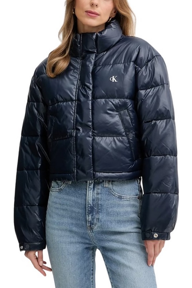 CALVIN KLEIN JEANS CROP PUFFER JACKET ΜΠΟΥΦΑΝ ΓΥΝΑΙΚΕΙΟ DARK NAVY