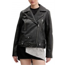 TOMMY JEANS OVS PU BIKER JACKET EXT ΜΠΟΥΦΑΝ ΓΥΝΑΙΚΕΙΟ BLACK