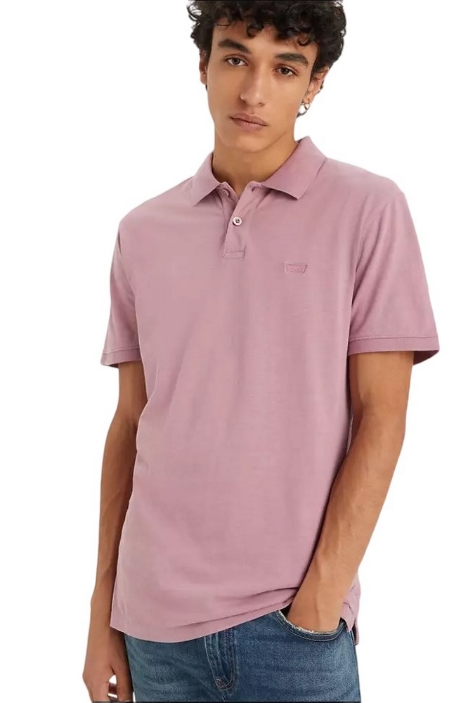 LEVI'S SLIM HOUSEMARK POLO T-SHIRT ΜΠΛΟΥΖΑ ΑΝΔΡΙΚΗ PURPLE