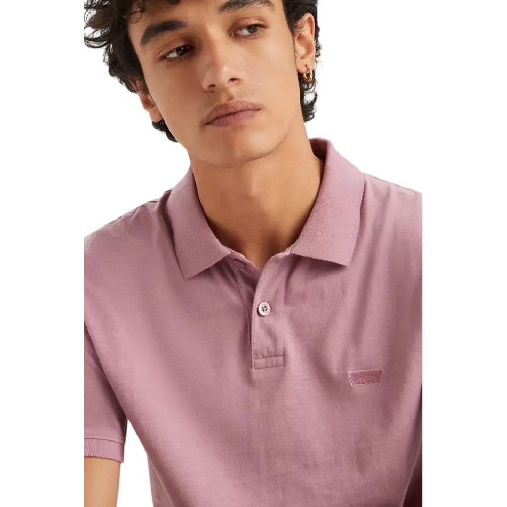 LEVI'S SLIM HOUSEMARK POLO T-SHIRT ΜΠΛΟΥΖΑ ΑΝΔΡΙΚΗ PURPLE