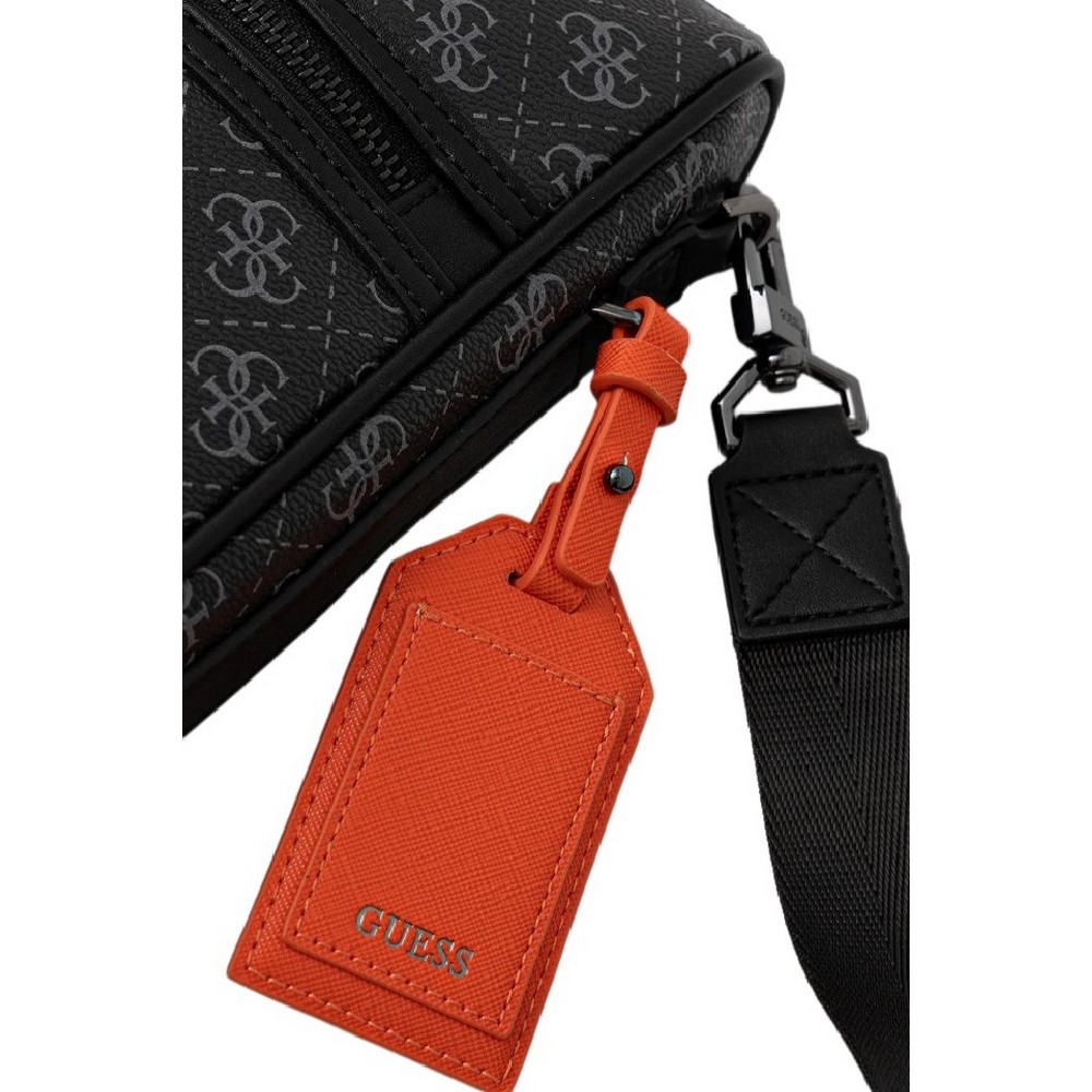 GUESS MILANO CROSSBODY 2 ΤΣΑΝΤΑ ΑΝΔΡΙΚΗ BLACK/GREY