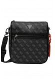 GUESS MILANO CROSSBODY 2 ΤΣΑΝΤΑ ΑΝΔΡΙΚΗ BLACK/GREY