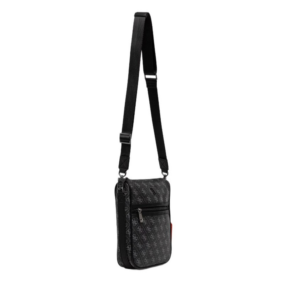 GUESS MILANO CROSSBODY 2 ΤΣΑΝΤΑ ΑΝΔΡΙΚΗ BLACK/GREY