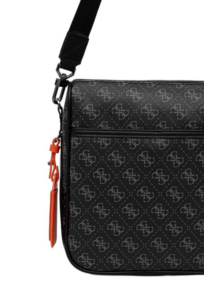 GUESS MILANO CROSSBODY 2 ΤΣΑΝΤΑ ΑΝΔΡΙΚΗ BLACK/GREY