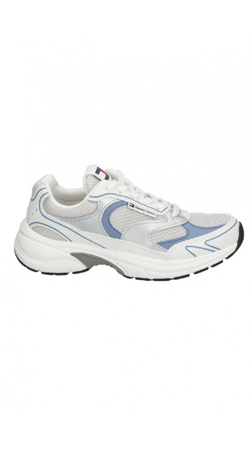 TOMMY JEANS THE CONEY METALLIC ΠΑΠΟΥΤΣΙ ΓΥΝΑΙΚΕΙΟ CLEAR WATER